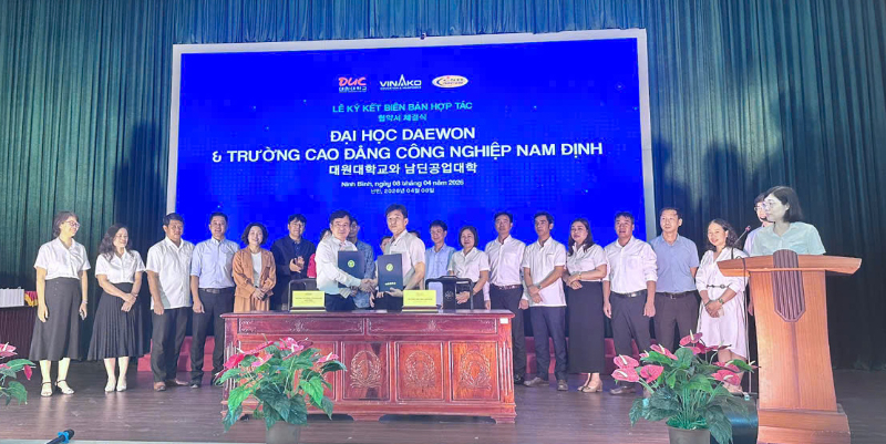 Trường Cao đẳng Công nghiệp Nam Định hợp tác trao đổi sinh viên với Đại học Daewon